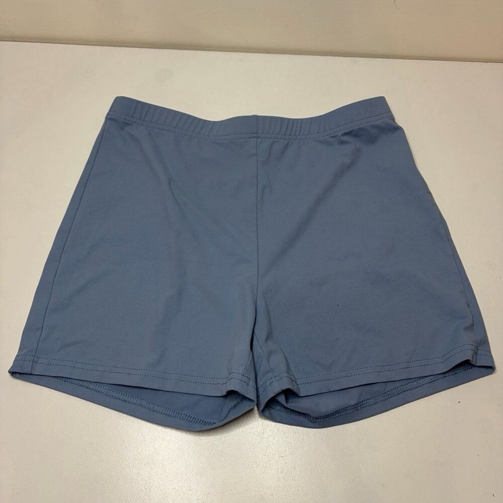 Women's Blue Pull-On Athletic Shorts